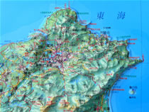 立體地形圖：台北．烏來．北濱．龜山島