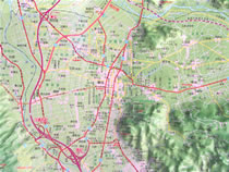 立體地形圖：草屯鎮‧福高．中投公路