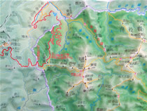 立體地形圖：玉山．阿里山．東埔