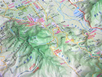 立體地形圖：頭嵙山．新社香菇街