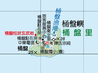 北島地圖－澎湖群島