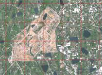 SPOT5 衛星影像，解析度2.5m：【桃園．高鐵青埔站】