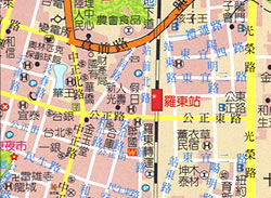 北島地圖：羅東鎮街道圖